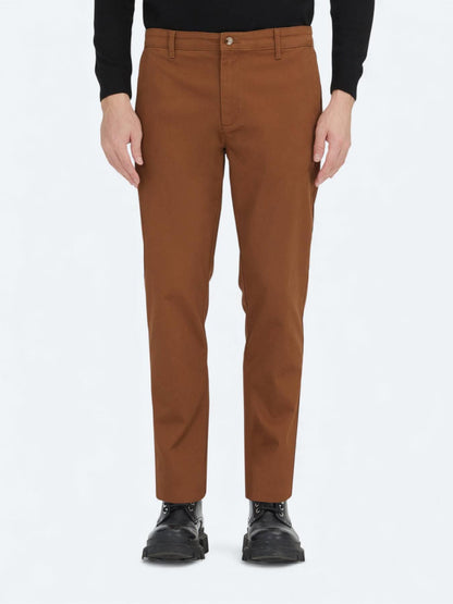 Deve Tüyü Düz Dokuma Regular Fit Casual Pamuk Karışımlı Pantolon