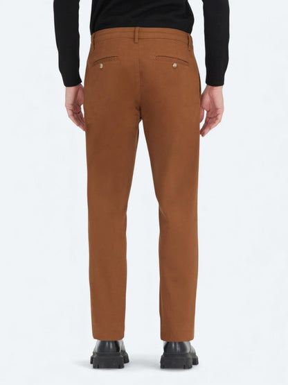 Deve Tüyü Düz Dokuma Regular Fit Casual Pamuk Karışımlı Pantolon