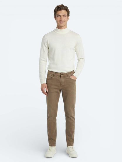 Hardal Slim Fit Denim Pamuk Karışımlı Pantolon