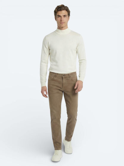 Hardal Slim Fit Denim Pamuk Karışımlı Pantolon