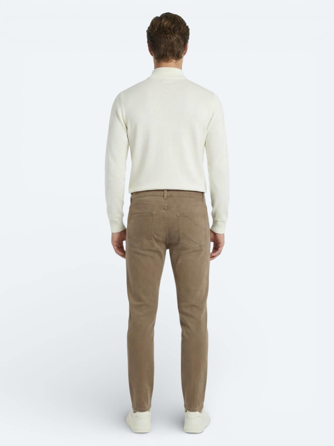 Hardal Slim Fit Denim Pamuk Karışımlı Pantolon