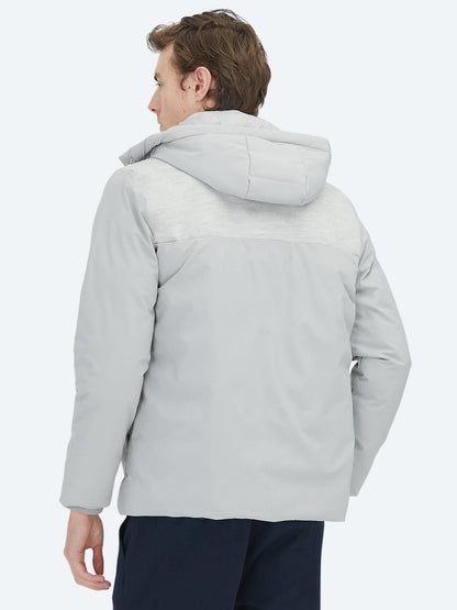 Açık Gri Regular Fit Dik Yaka Casual Dokuma Mont