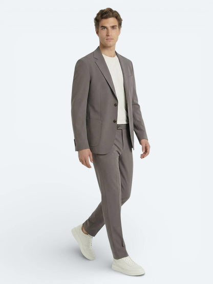 Haki Düz Modern Fit Takım Elbise