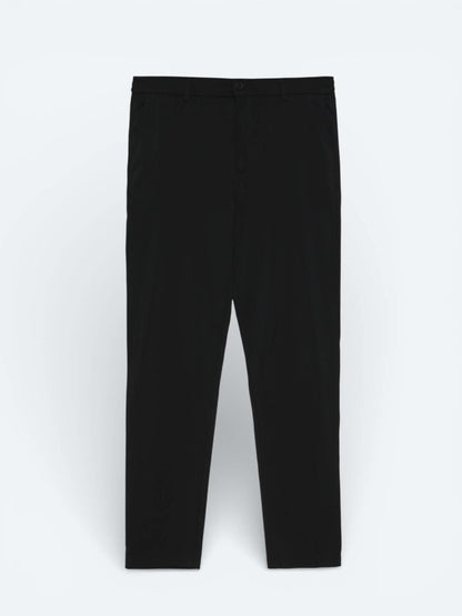 Siyah Dokuma Jogging Fit Casual Pantolon