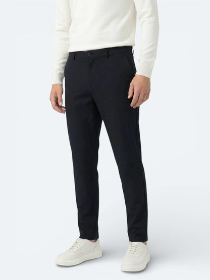 Lacivert Dokuma Jogging Fit Casual Pantolon