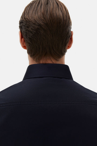Damat Comfort Lacivert Düz %100 Pamuk Nano Care Gömlek