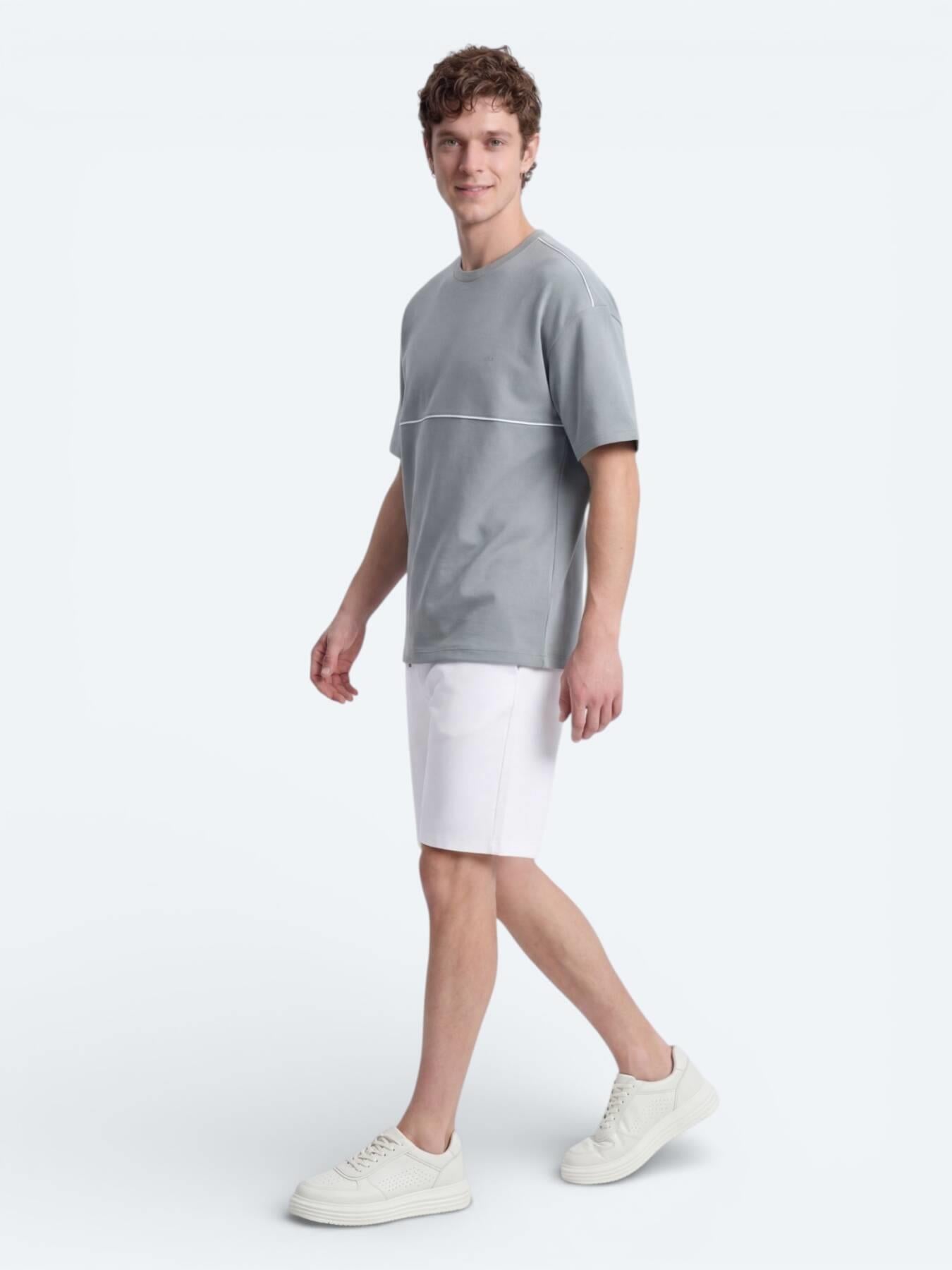Gri Düz T-shirt