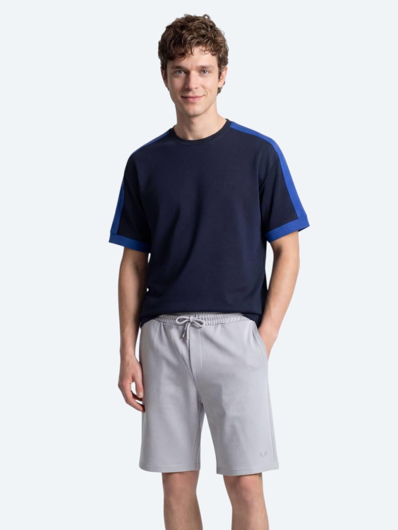 Lacivert Düz T-shirt