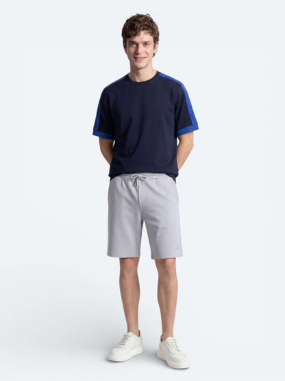 Lacivert Düz T-shirt