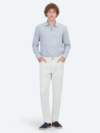 Gri Düz Regular Fit Uzun Dokuma Casual %100 Pamuk Gömlek