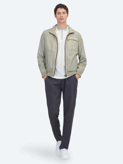 Vizon Regular Fit Dik Yaka Casual Dokuma Mont