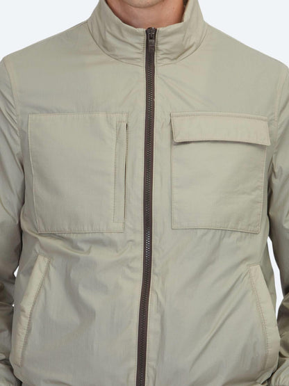 Vizon Regular Fit Dik Yaka Casual Dokuma Mont