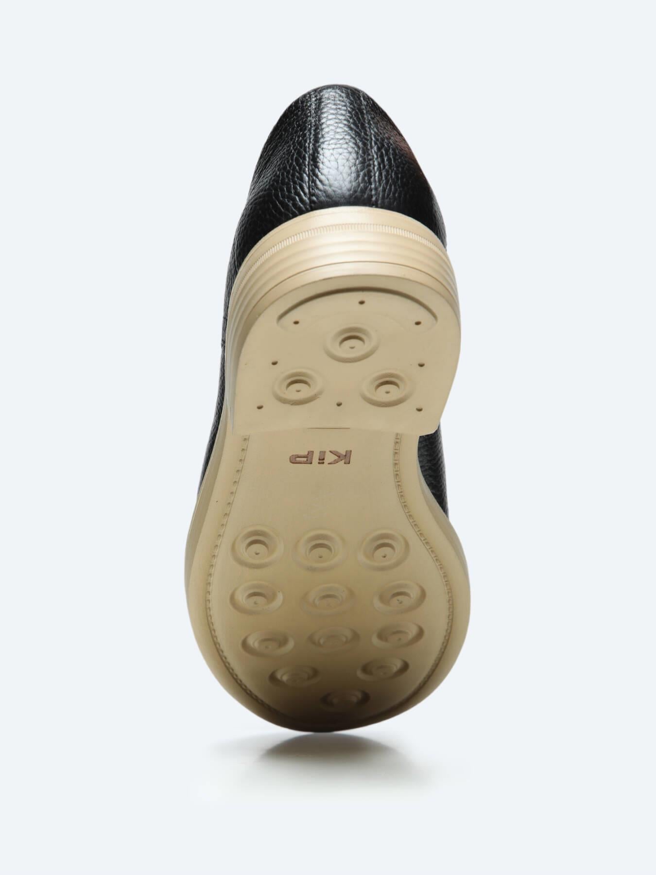 Siyah Deri Smart Casual Ayakkabı