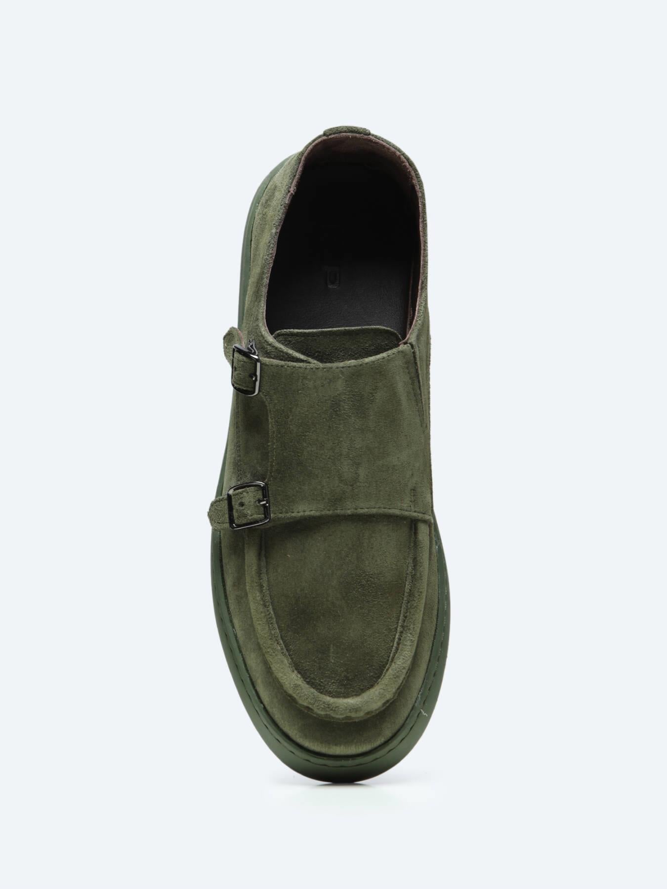 Haki Süet Smart Casual Ayakkabı