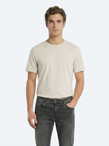Çok Renkli 5'li Düz %100 Pamuk T-shirt