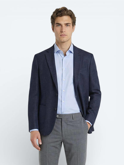 Renkli Mikro Modern Fit Yün Karışımlı Ceket