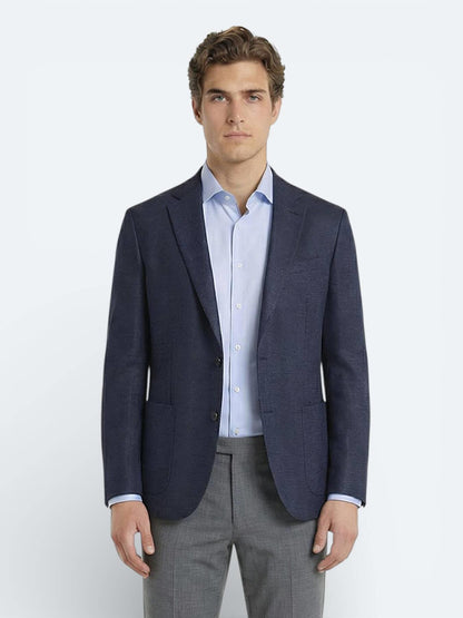 Renkli Mikro Modern Fit Yün Karışımlı Ceket