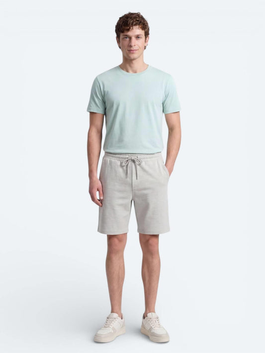 Su Yeşili Düz Örme Regular Fit Casual Bermuda
