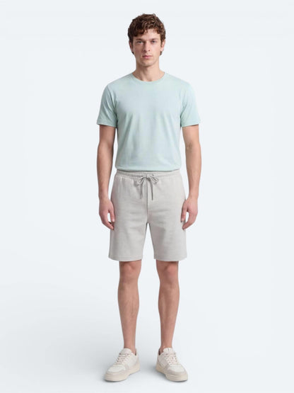Su Yeşili Düz Örme Regular Fit Casual Bermuda