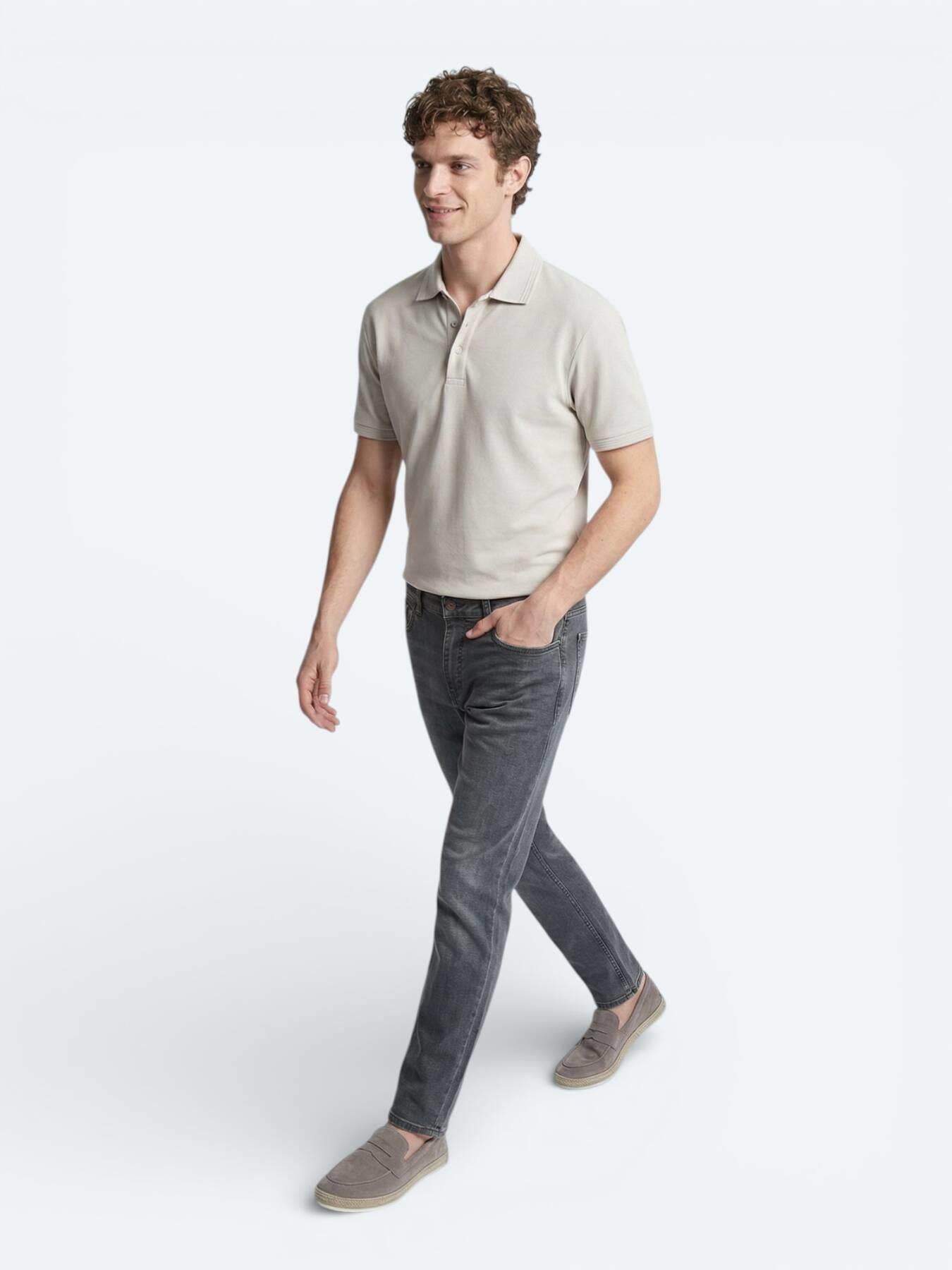 Taş Düz %100 Pamuk T-shirt