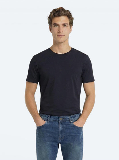 Çok Renkli 5'li Düz %100 Pamuk T-shirt