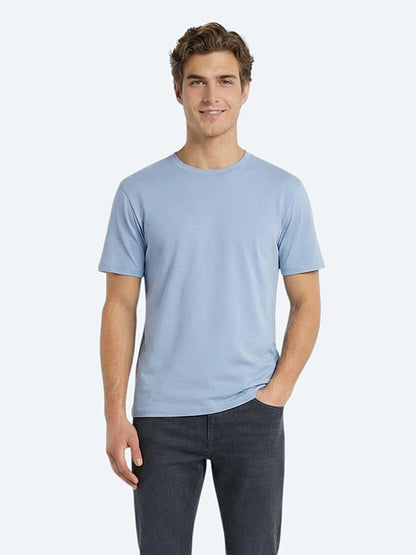 Çok Renkli 5'li Düz %100 Pamuk T-shirt