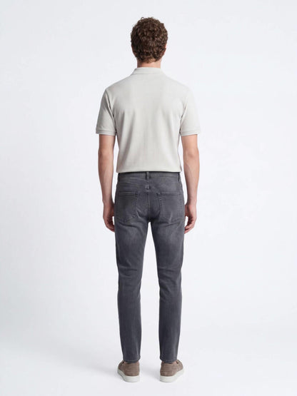Koyu Yeşil Slim Fit Denim Pamuk Karışımlı Pantolon