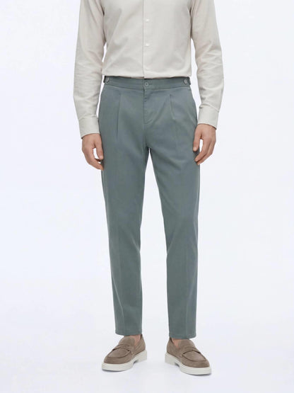 Mint Düz Dokuma Regular Fit Casual Pamuk Karışımlı Pantolon