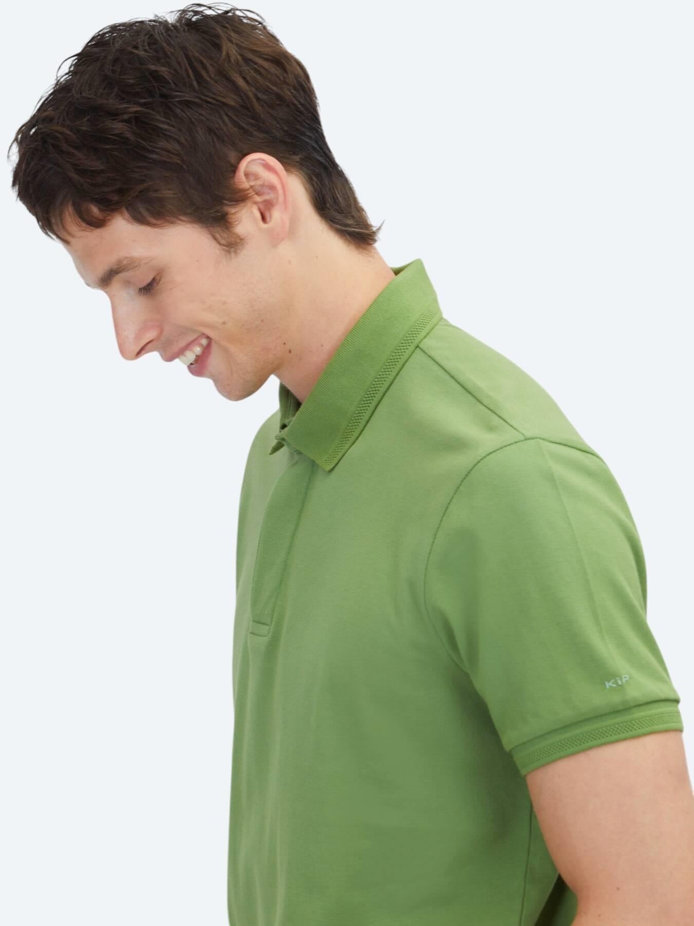 Yeşil Düz %100 Pamuk T-shirt