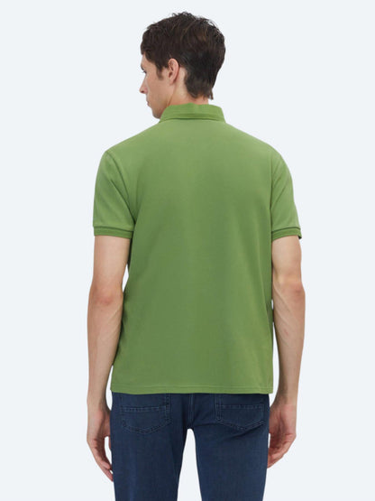Yeşil Düz %100 Pamuk T-shirt