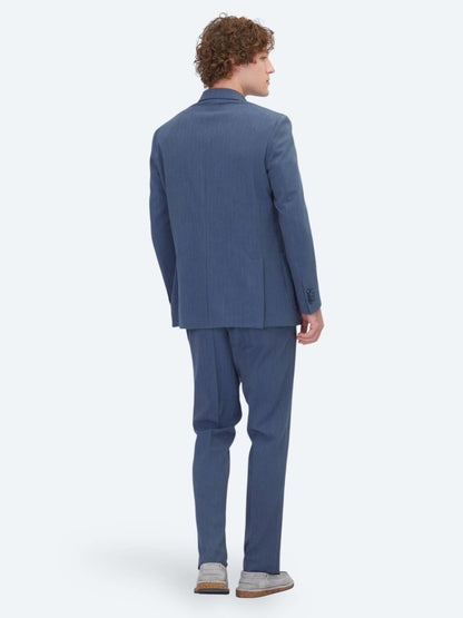 Mavi Çizgili Comfort Fit Takım Elbise