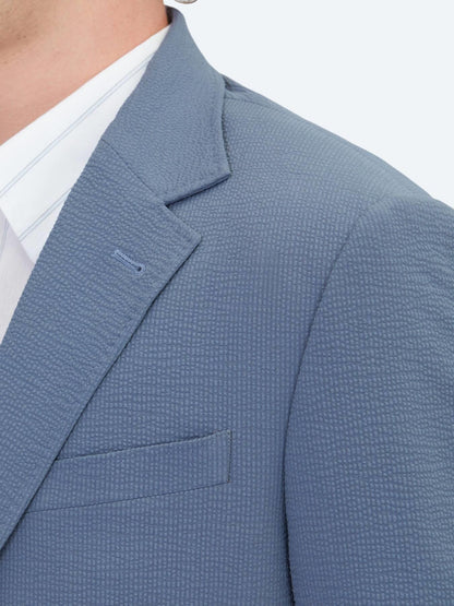 Mavi Çizgili Modern Fit Takım Elbise