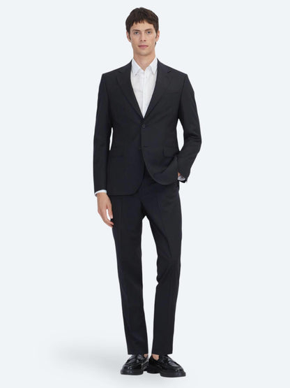 Siyah Modern Fit %100 Yün Takım Elbise
