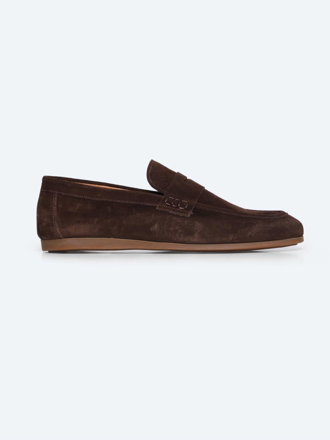 Kahverengi Süet Smart Casual Loafer