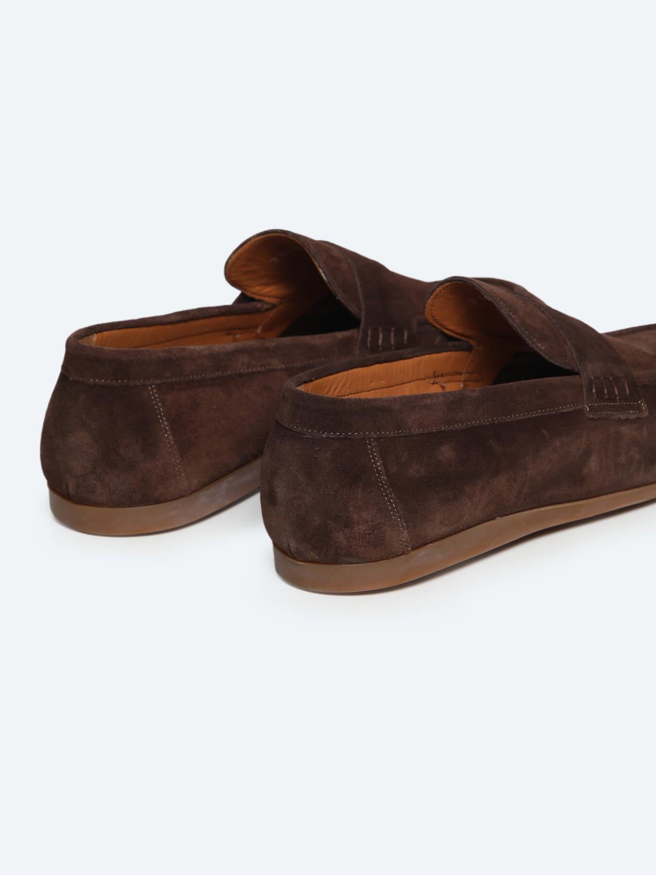Kahverengi Süet Smart Casual Loafer