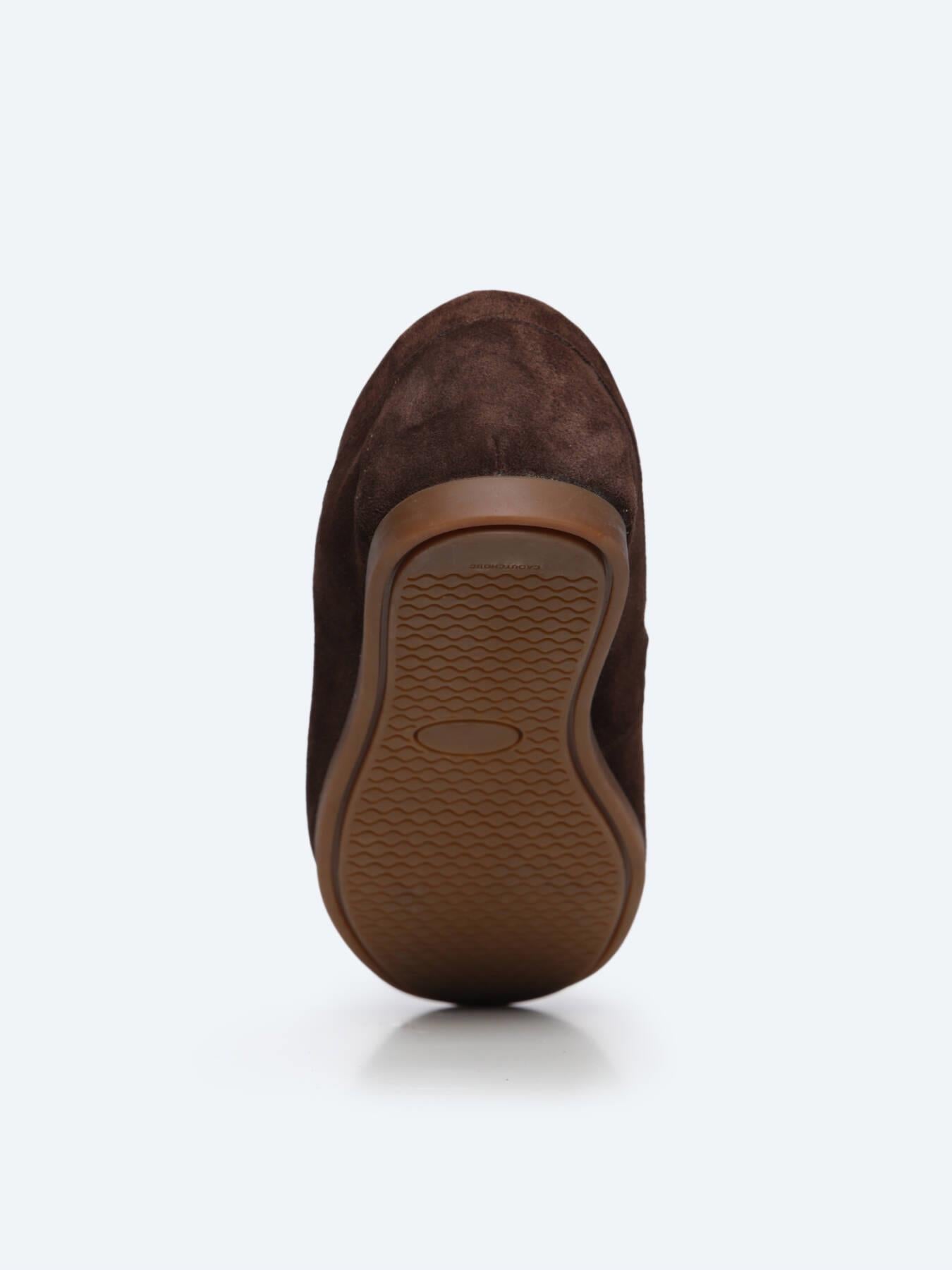 Kahverengi Süet Smart Casual Loafer