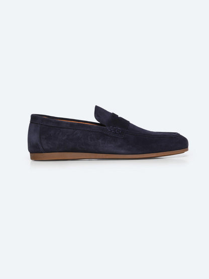 Lacivert Süet Smart Casual Loafer