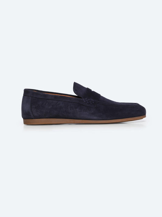 Lacivert Süet Smart Casual Loafer