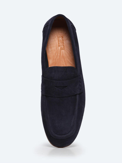 Lacivert Süet Smart Casual Loafer
