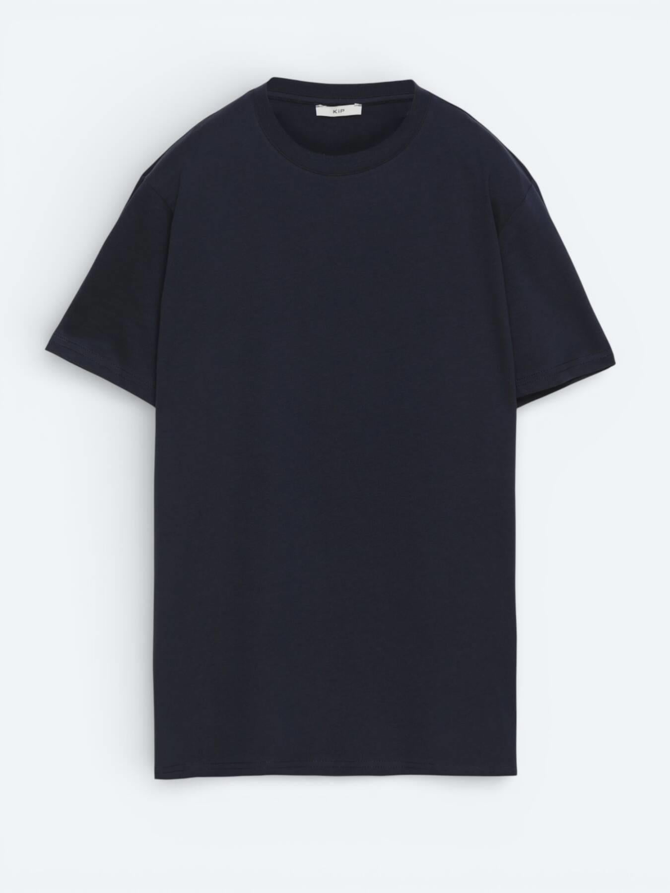 Lacivert Düz %100 Pamuk T-shirt