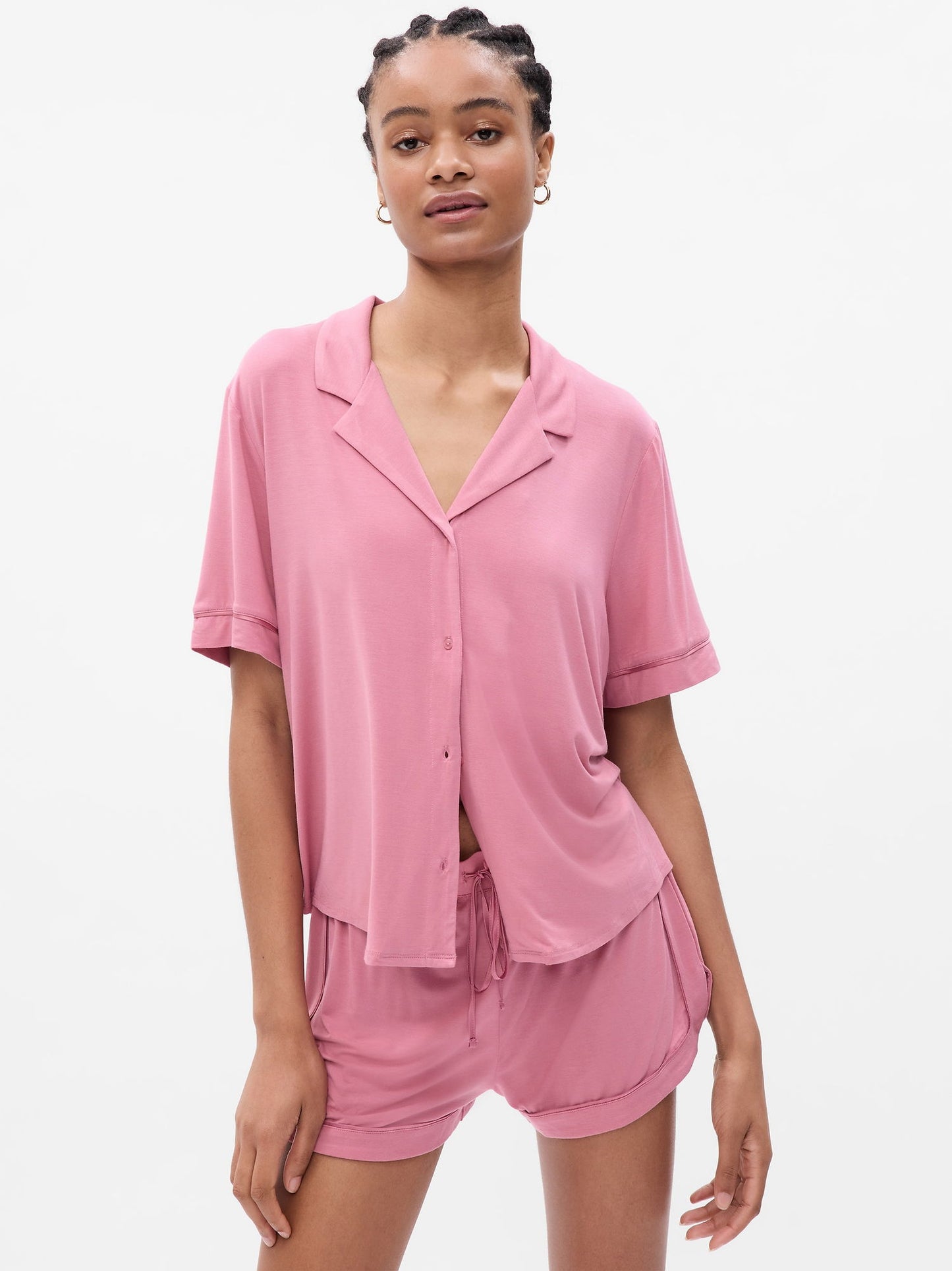 Pembe Modal Pijama Üstü