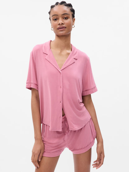 Pembe Modal Pijama Üstü