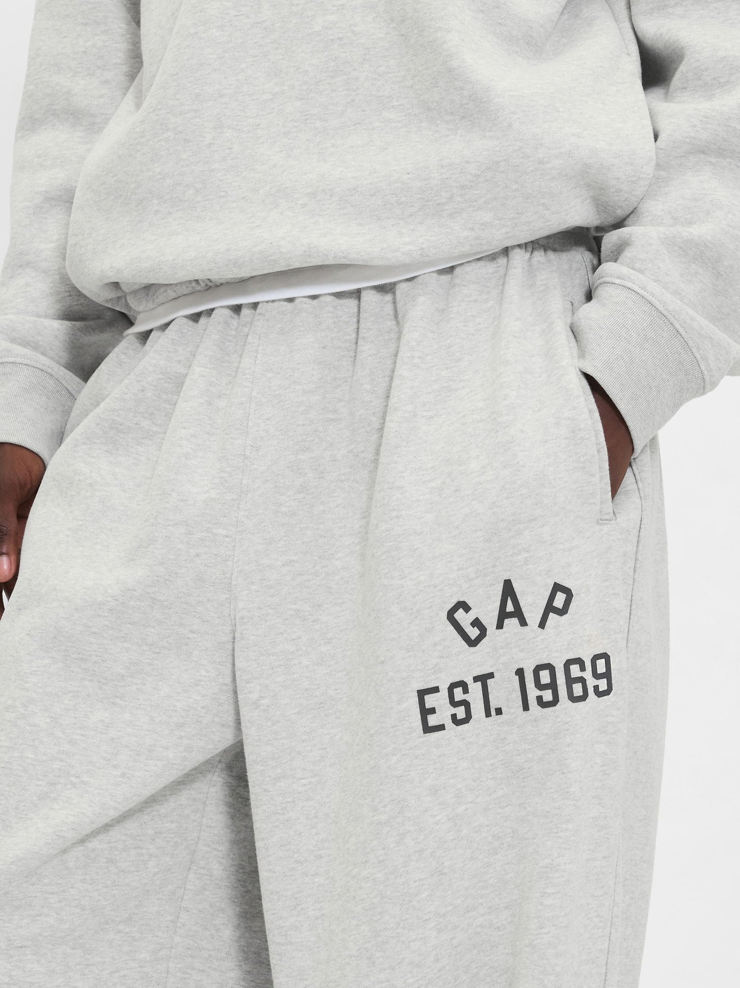Açık Gri Vintagesoft Gap Logo Baggy Eşofman Altı
