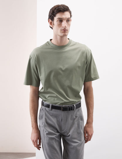 Saf Supima Pamuklu Oversize T-shirt