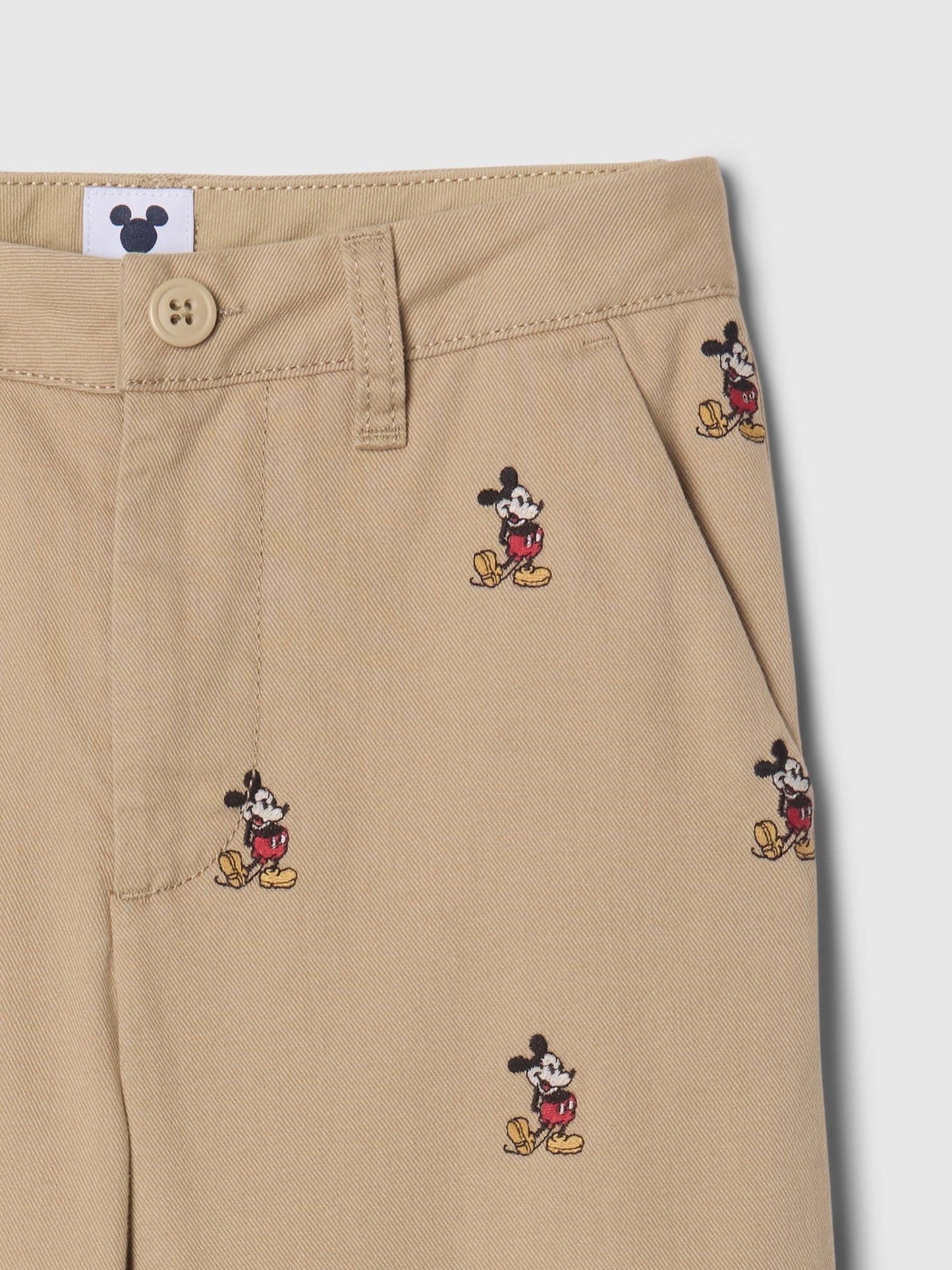 Bej Gap × Disney Işlemeli Baggy Khaki Pantolon