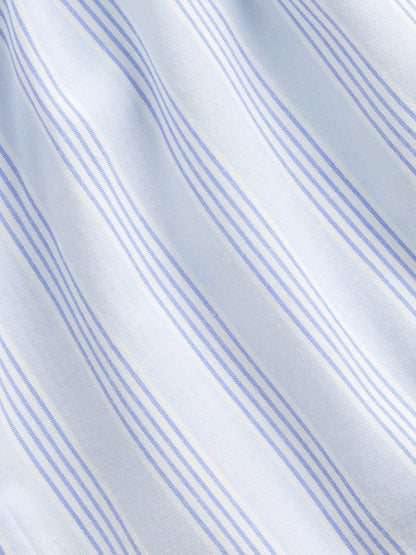 Açık Mavi Recycled Poplin Pijama Boxer Şort