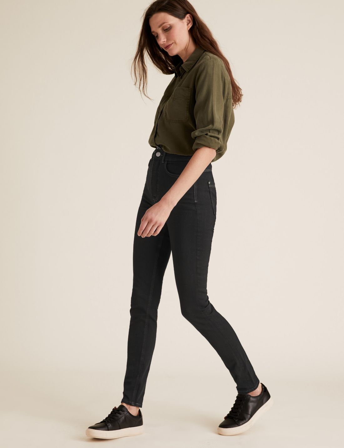 Skinny Fit Yüksek Bel Magic Jean Pantolon