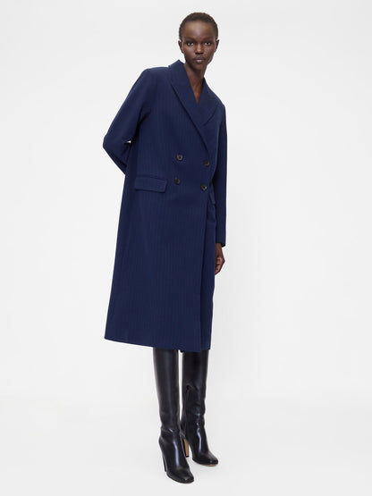 Lacivert Gapstudio Çift Düğmeli Tailored Palto