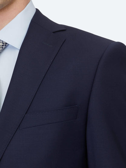 Saks Düz Regular Fit Yün Karışımlı Takım Elbise
