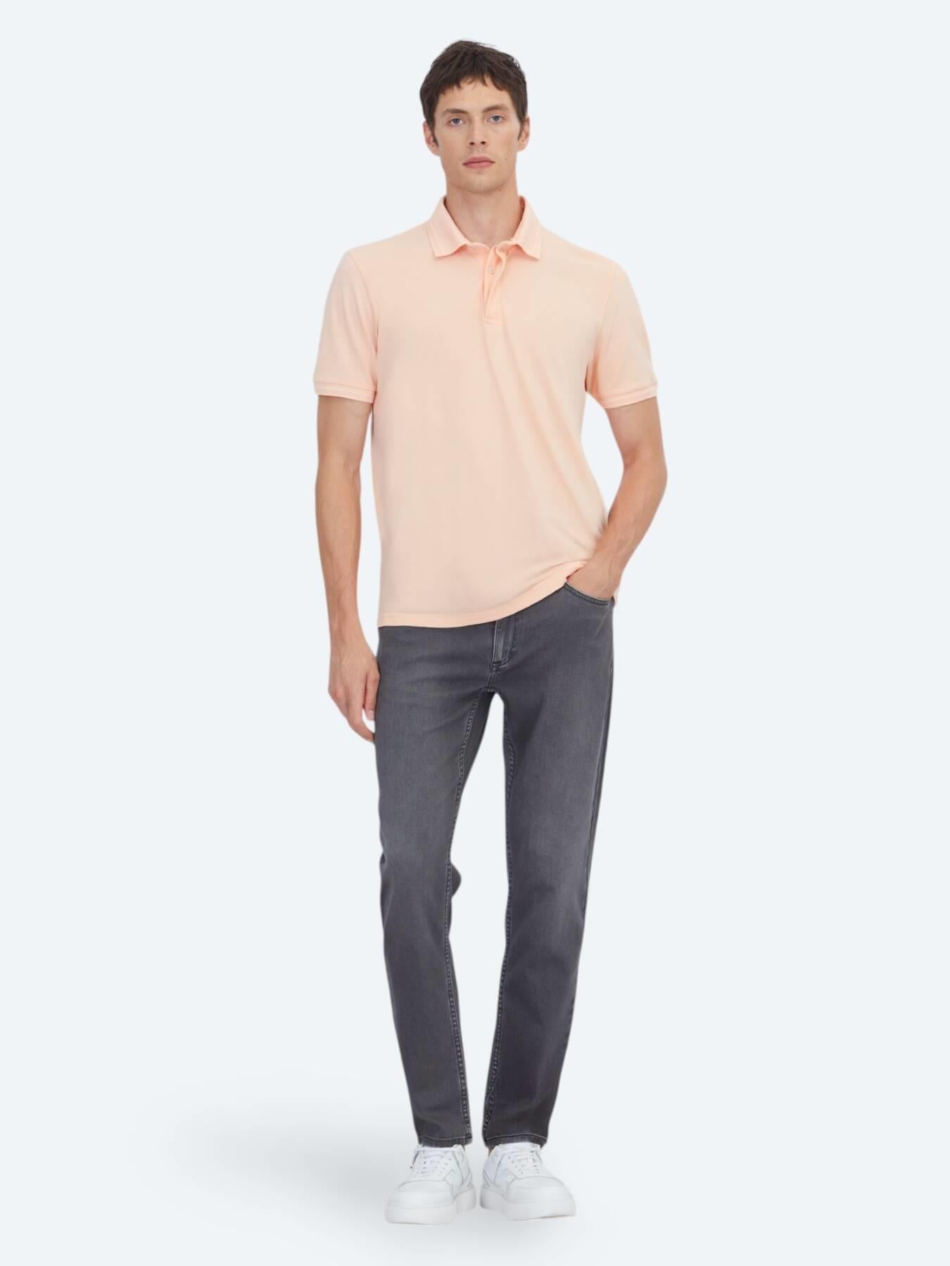 Pembe Düz %100 Pamuk T-shirt